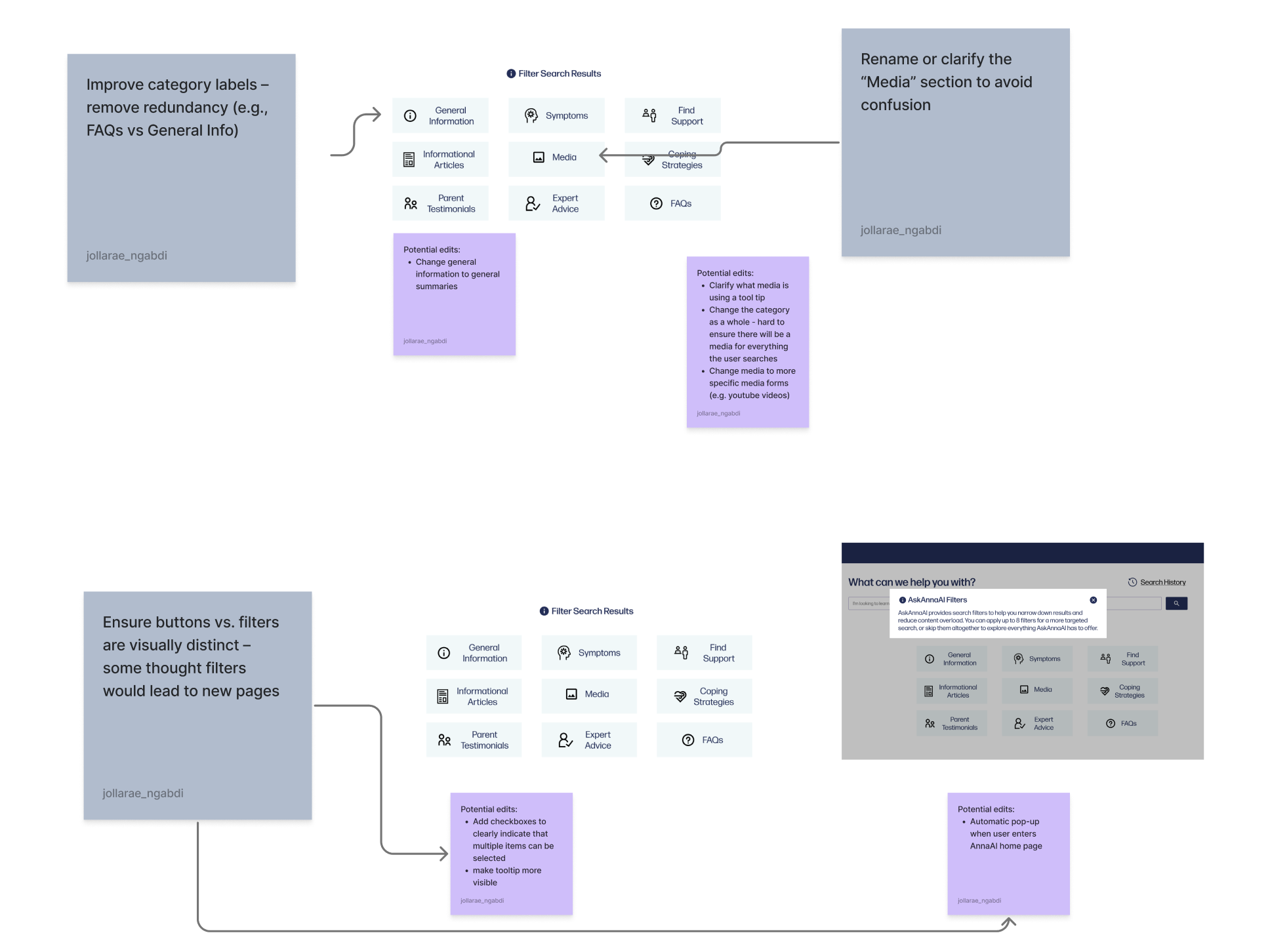 Ideating changes based on feedback